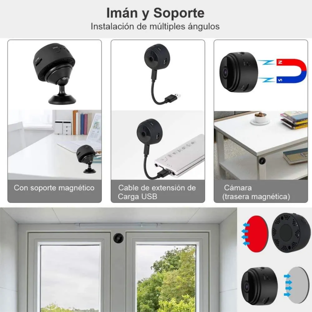 Miniatura 4 de Cámara Espía Ip Wifi Monitoreo En Tiempo